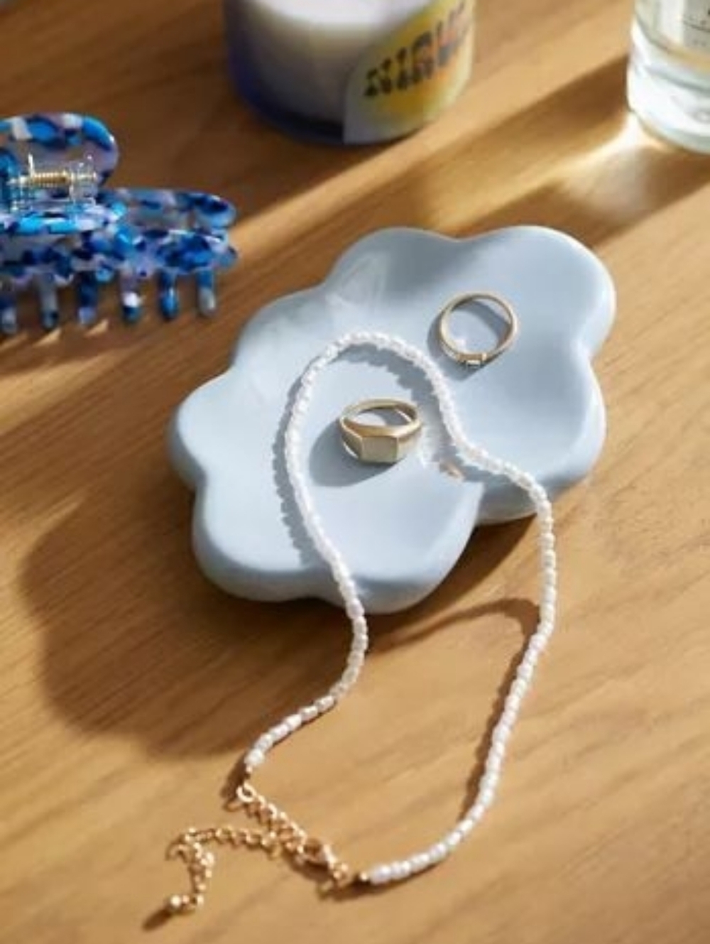 Urban Outfitters Blue Cloud Soap Dish Ring Holder